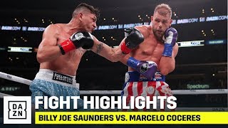 HIGHLIGHTS  Billy Joe Saunders vs Marcelo Coceres [upl. by Teragramyram449]