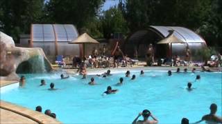 Camping ParisRoussillon coup anim à la piscine [upl. by Manella437]