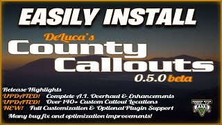 How to install County Callouts  lspdfr gta5 mods [upl. by Akcimahs831]