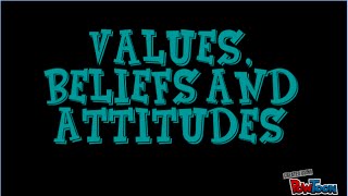 Values Beliefs and Attitudes Definitions [upl. by Letrice]