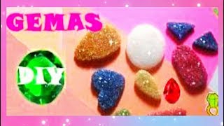 COMO HACER GEMAS O PIEDRAS BRILLANTES SUPER FACIL MAKE GEMSTONES EASY [upl. by Phillane]