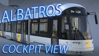 TRAM RIDE FLEXCITY 2 ALBATROS COCKPIT VIEW [upl. by Linders]