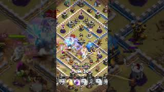 Zap Golem Witch Clash Of Clans TH12 attack [upl. by Yerac949]