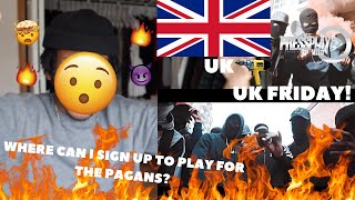 CANADIAN FIRST REACTION TO UK DRILL 1011 Digga D X SavO X Horrid1  Play For The Pagans [upl. by Nonnek974]