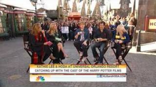 Rupert Grint Evanna Lynch amp Jason Isaac on The Today Show at the WWoHP [upl. by Reinaldo]