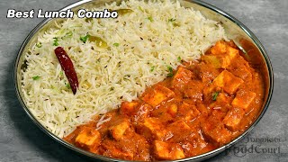 Jeera Rice amp Paneer Masala Curry Best Lunch Combo Recipe Paneer Masala [upl. by Hezekiah]