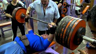 Eduardo Alcaraz 280 kg Fuerza en Banco Gimnasio Dimaro [upl. by Traci]