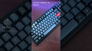 Silent Alpaca V2 Switches Stock vs Lubed [upl. by Mount]