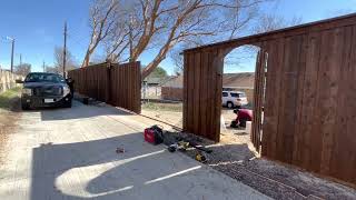 8ft tall Driveway Sliding Gate Liftmaster [upl. by Pelage793]