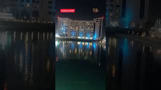 Fujairah International Marine Club  Night view  fish feeding  short video [upl. by Michi]