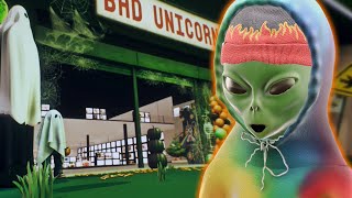 Halloween at Bad Unicorn Metaverse exploring 2024 [upl. by Gaiser243]