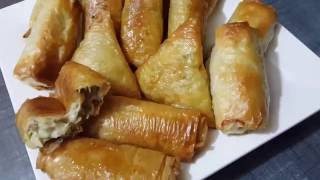 وصفات رمضان  بوراك بعجينة الفيلو خفيفة و شهية bourek a la pate filo [upl. by Anaugal]