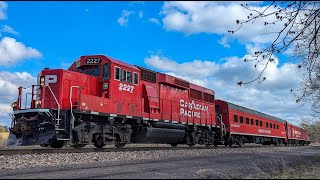 Chasing the Canadian Pacifc TEC train Port Kent to Rouses Point NY [upl. by Keryt630]