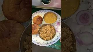 Today lunch Rajasthan famous dal bati churma food mykitchen viralvideo subscribe [upl. by Marola]