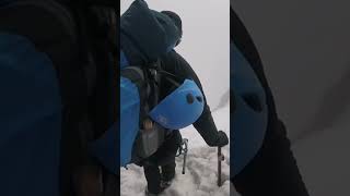 Moment Man Nearly Slips off a Mountain viral shorts [upl. by Eitsim]