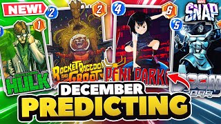 PREDICTING Every Card Coming In December Marvel Rivals Cards  Marvel Snap [upl. by Leasa]