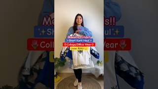 Meesho short kurti haul under ₹399🩷 Officecollege wear✨meeshofinds shortkurti kurtihaul [upl. by Ilyk]