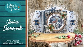 FBLive  Online Demodag  Kerstkaart met Whispers of Winter met Jenine  26 oktober [upl. by Muraida]