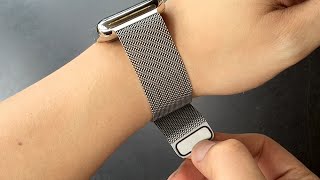 แกะกล่องสายแบบ Milanese Loop สำหรับ Apple Watch ราคา 5900 บาท [upl. by Ahsal]