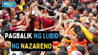 Traslacion 2024 Sitwasyon ng mga deboto ng Itim na Nazareno sa pagbalik ng lubid ng imahe [upl. by Bartolome]