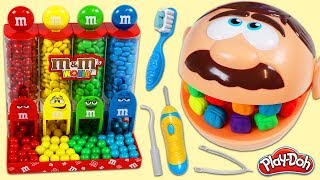 Learning Activities With Mr Play Doh Head And MampM [upl. by Hunsinger]