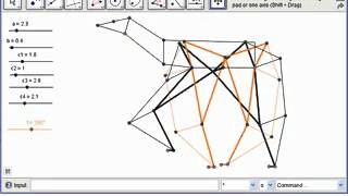 Theo Jansens Strandbeest in GeoGebra by JesusF [upl. by Oirevlis176]