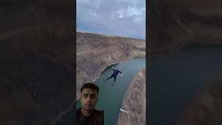 Base bridge 🌁 jump 🔥🔥😱😈 adventure basejump fishing funny fail nature skating  like [upl. by Atteiluj]