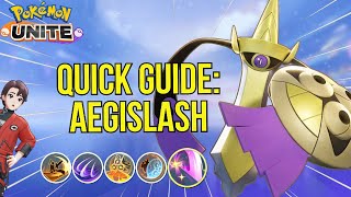 Quick Guide Aegislash  Pokemon Unite [upl. by Buckie409]