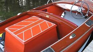 Boyds Mason Lake Resort  Vintage Boat 1946 15 12 Century Utility Gray Marine 4cyl 75hp [upl. by Mudenihc153]