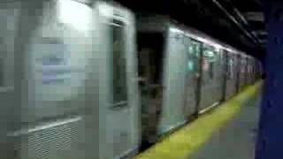 R40 Slant B train leaving 7th Avenue [upl. by Eiclud550]