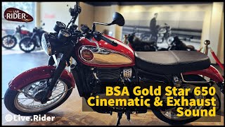 The all new BSA Gold Star 650  Close Shots  Exhaust Sound at Live Rider [upl. by Dupin587]