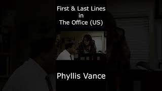 Phyllis Vance  First amp Last Lines shorts [upl. by Cardwell]