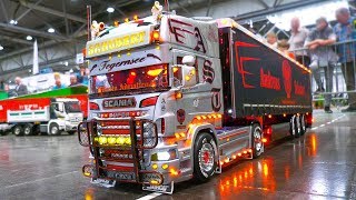 MOST IMPRESSIVE RC MODEL TRUCKS RC SCANIA MAN ACTROS GRAND HAULER SUPER SCALE [upl. by Attlee]