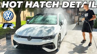 2024 VW Golf R HOT HATCH Detail  Foam Wash amp SiO2 Spray Sealant ADD ON [upl. by Ettolrahs]