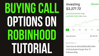 Buy Call Options Tutorial on Robinhood with Strategy [upl. by Cuda897]