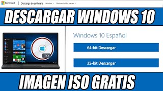 Descargar Windows 10 ISO  32 O 64 bits Home y PRO ORIGINAL desde Microsoft 2024 ⚡ USB [upl. by Aniluap602]