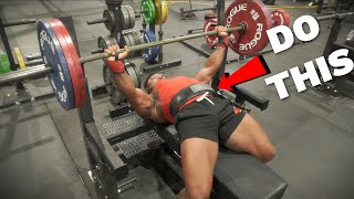 How to make bench EASIER  Gym vlog [upl. by Slavin]