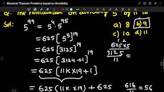 binomial theorem problems based on divisibility and remainder Previous years off Jee 2024232221 [upl. by Frants]