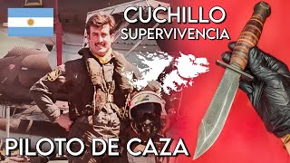 CUCHILLO PILOTO ARGENTINO GUERRA MALVINAS  ONTARIO SURVIVAL KNIFE [upl. by Grevera745]