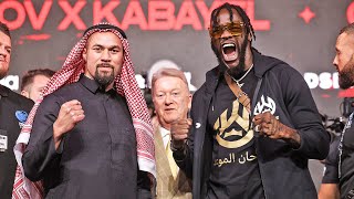 DONT BLINK • Deontay Wilder vs Joseph Parker FACE OFF • Saudi Arabia DAZN amp TNT Boxing [upl. by Eiclud]