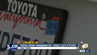 Thieves target license plate sticker [upl. by Adonis]