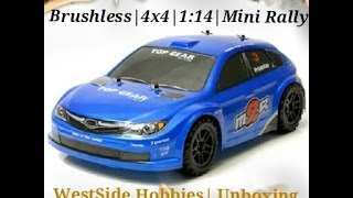 Caster Racing M2R 114 Brushless 4x4 Mini Rally Car UNBOXING  WestsideHobbies [upl. by Rehtaeh970]