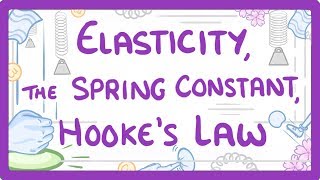 GCSE Physics  Elasticity spring constant and Hookes Law 44 [upl. by Atiekal109]