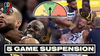 Draymond Green Is LUCKY To Only Be Suspended For 5 Games For Choking Rudy Gobert  Oddball [upl. by Bernardine319]