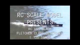 RC FLETCHER CLASS DESTROYER [upl. by Akenot]