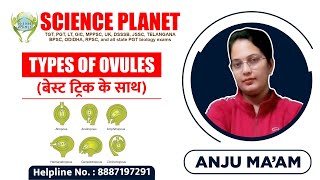 Types of Ovules बेस्ट ट्रिक के साथ Explained by Anju Mam of Science Planet [upl. by Teresina246]