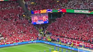 Denmark 🇩🇰 National Anthem vs Germany 🇩🇪 Euro 2024 in Dortmund Germany June 29 2024 [upl. by Aronal]