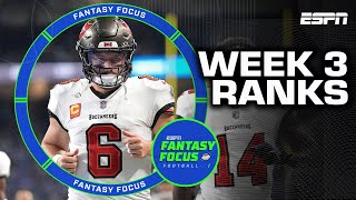 Week Three Rankings  Tight End Time Machine  Fantasy Focus 🏈 [upl. by Sudaorb]