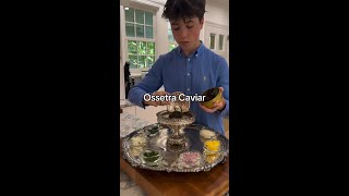 Caviar Blinis by JackCYummyFood [upl. by Airemahs]