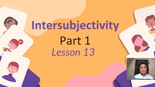 Intro to Philosophy SHS Intersubjectivity Part 1 [upl. by Yursa]